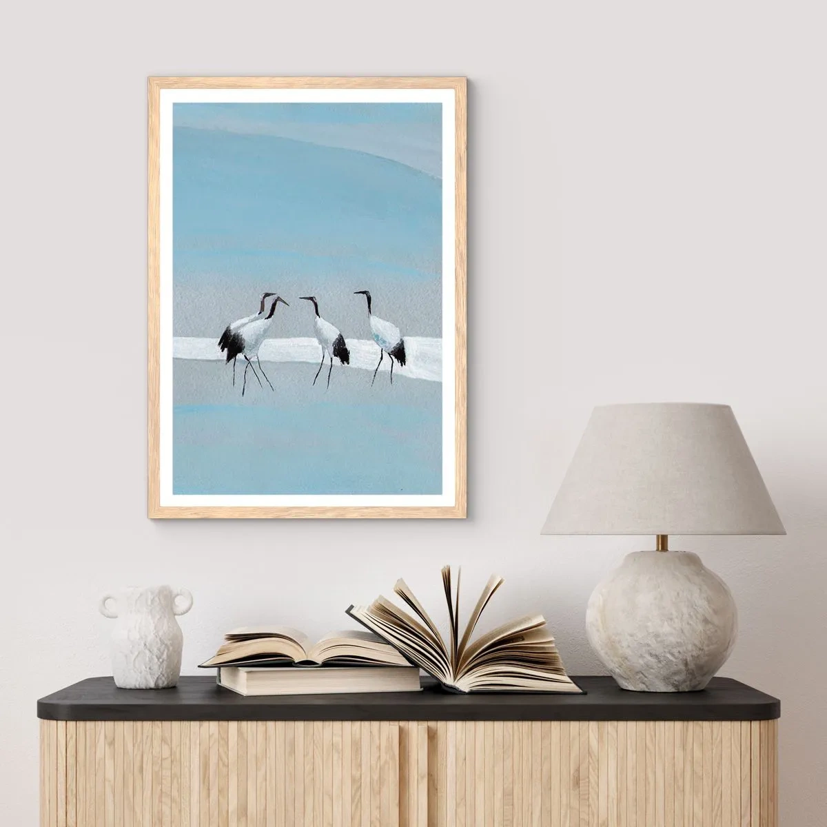 Plakát v rámu světlý dub - Po horkém dni - 50x70 cm