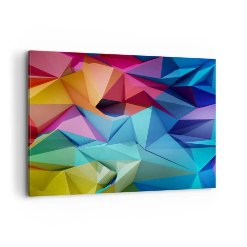 Obraz na plátně - Duhové origami - 100x70 cm