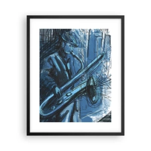 Plakát v černém rámu - Městská rapsodie - 40x50 cm