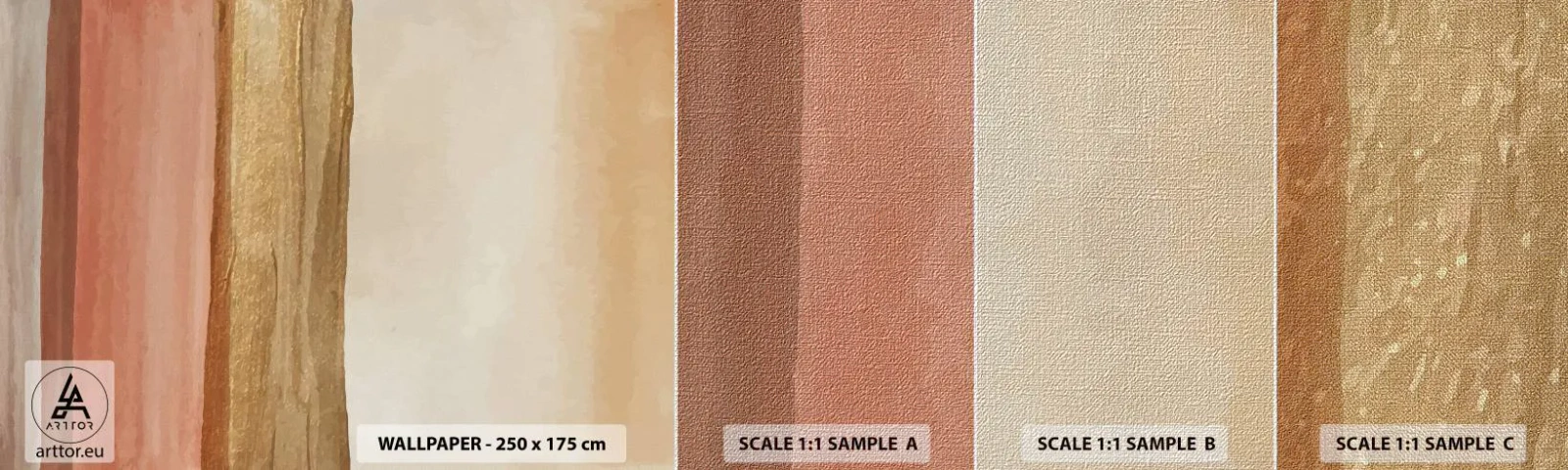 Vzor Fototapety Premium Canvas - Vertikální kompozice - Abstrakce, Kus, Moderní umění. - 100x30 cm