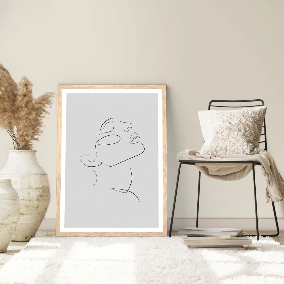 Plakát v rámu světlý dub - Meandry snu - 70x100 cm