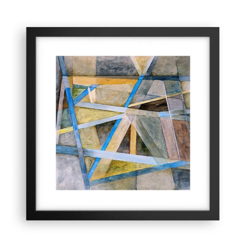 Plakát v černém rámu - Přímo nebo diagonálně? - 30x30 cm