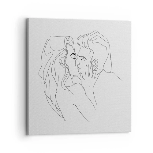 Obraz na plátně - Jedním tahem - 70x70 cm