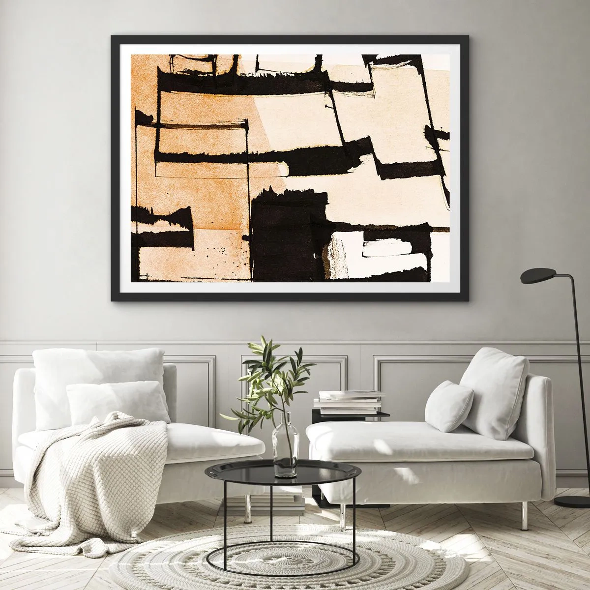 Plakát v černém rámu - Avšak pořádek - 70x50 cm