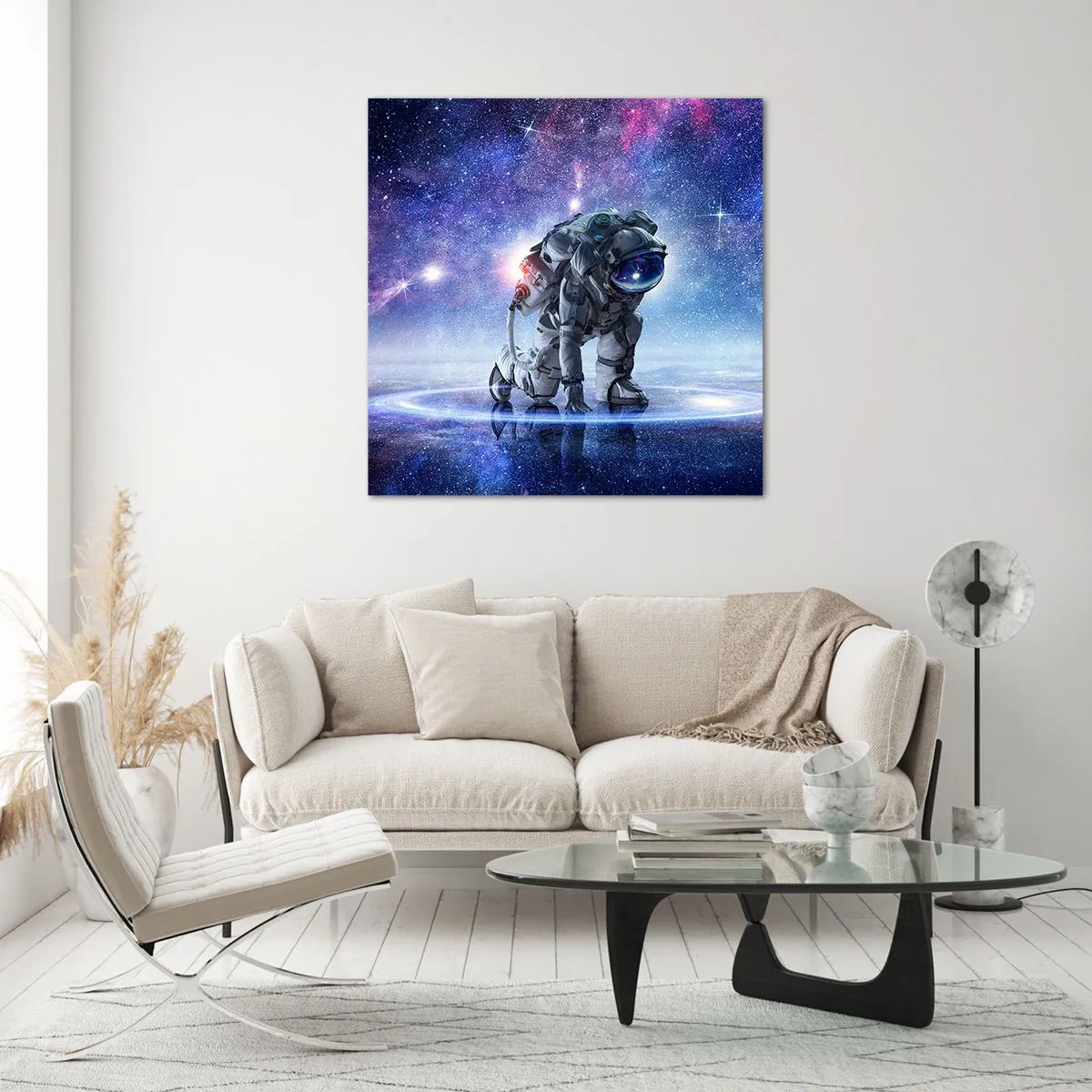 Obraz na skle - Hvězdné nebe nade mnou - 60x60 cm