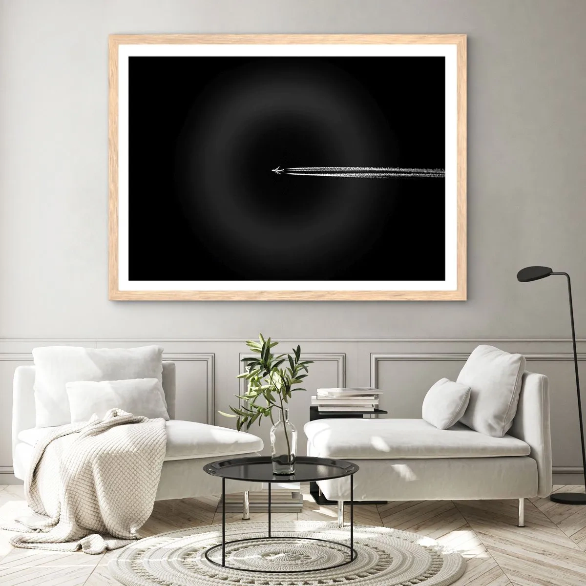 Plakát v rámu světlý dub - Do jiné dimenze - 100x70 cm