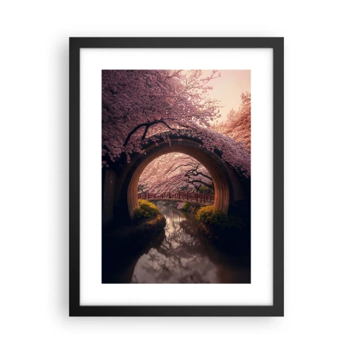 Plakát v černém rámu - Japonské jaro - 30x40 cm