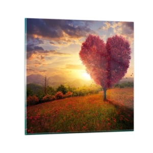 Obraz na skle - Je to dojemné - 60x60 cm