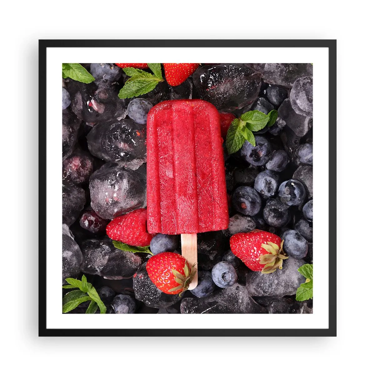 Plakát v černém rámu - Chuť horkého léta - 60x60 cm