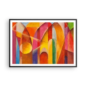 Plakát v černém rámu - Katedrála slunce - 100x70 cm