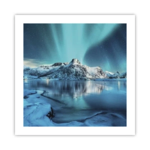 Plakát - Noc plná světla - 50x50 cm