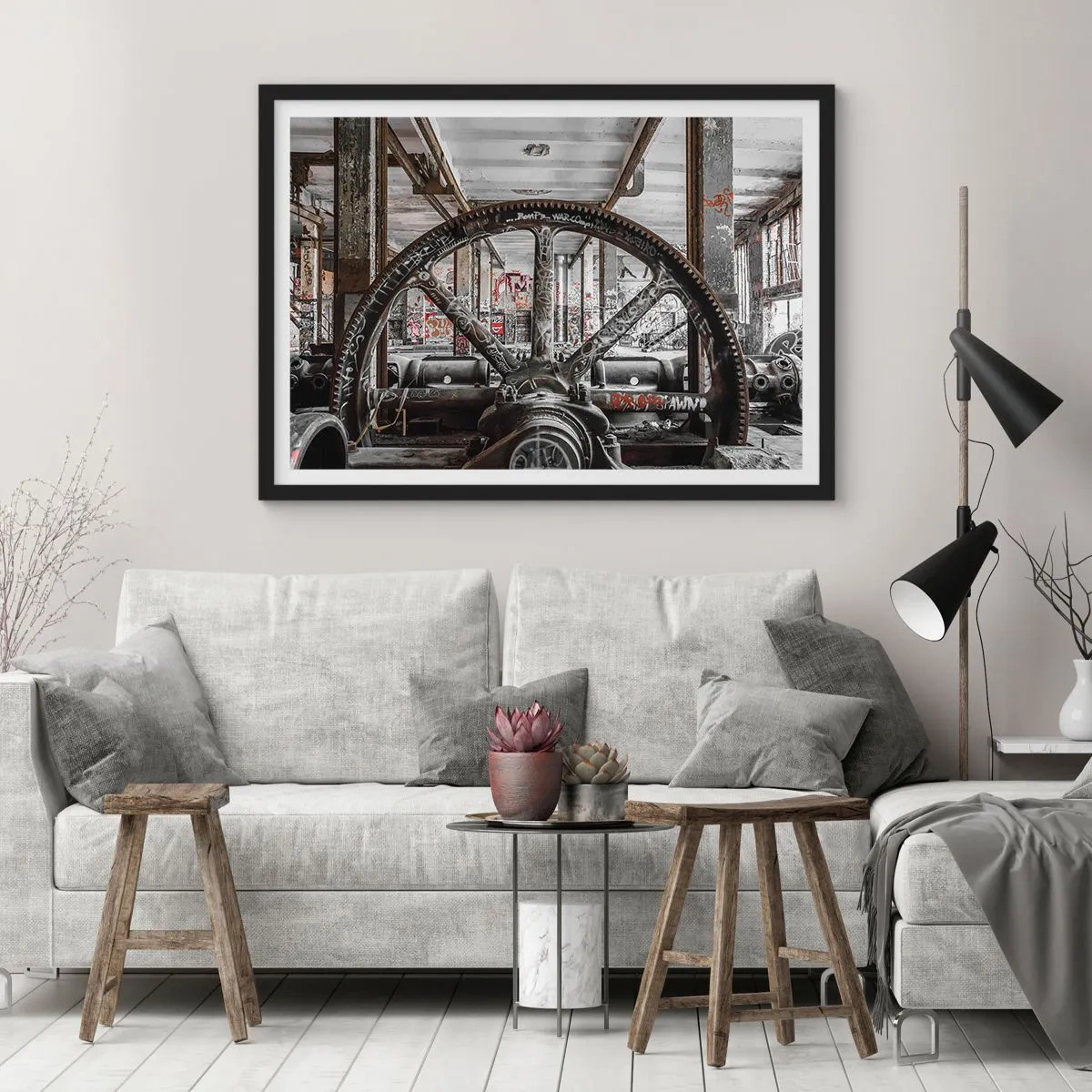 Plakát v černém rámu - Tajný život továrny - 100x70 cm