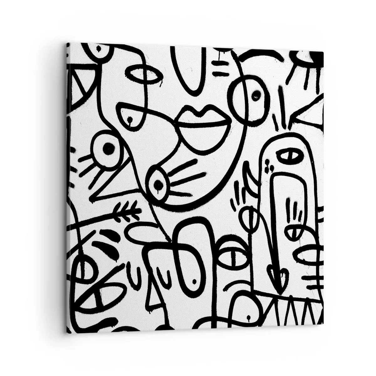 Obraz na plátně - Tváře a přeludy - 50x50 cm