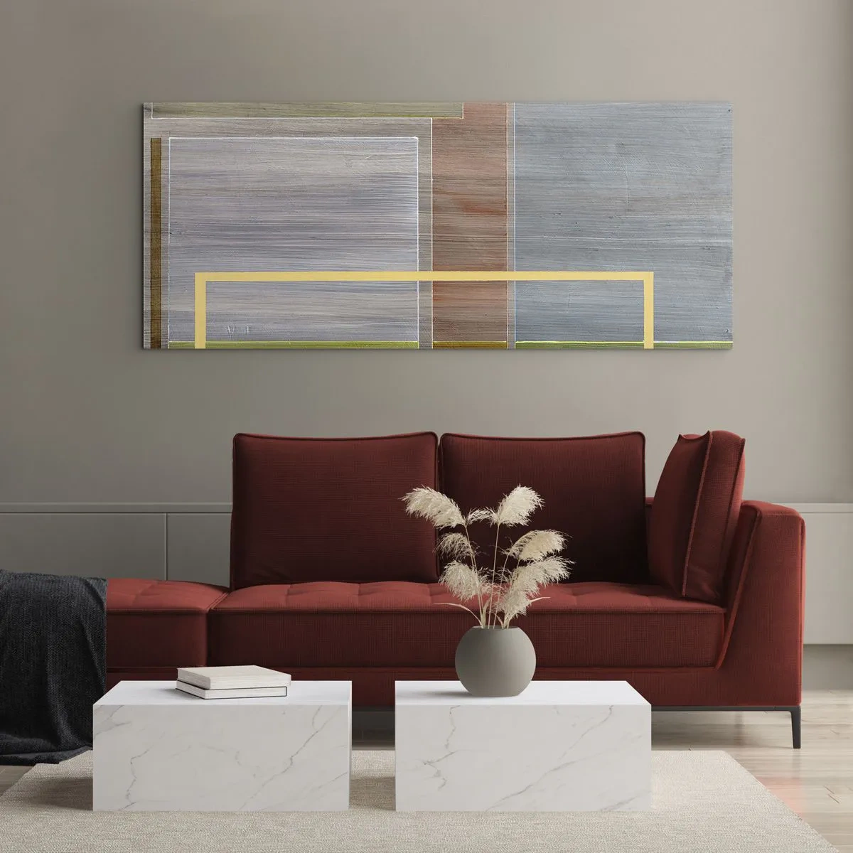 Obraz na skle - Jednoduše a v klidu - 160x50 cm