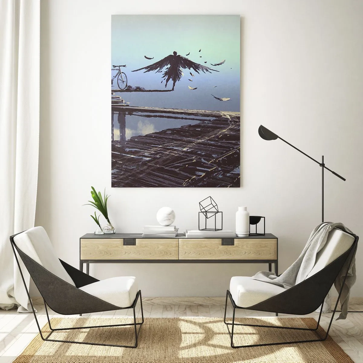 Obraz na skle - Ikaros věčně živý - 50x70 cm