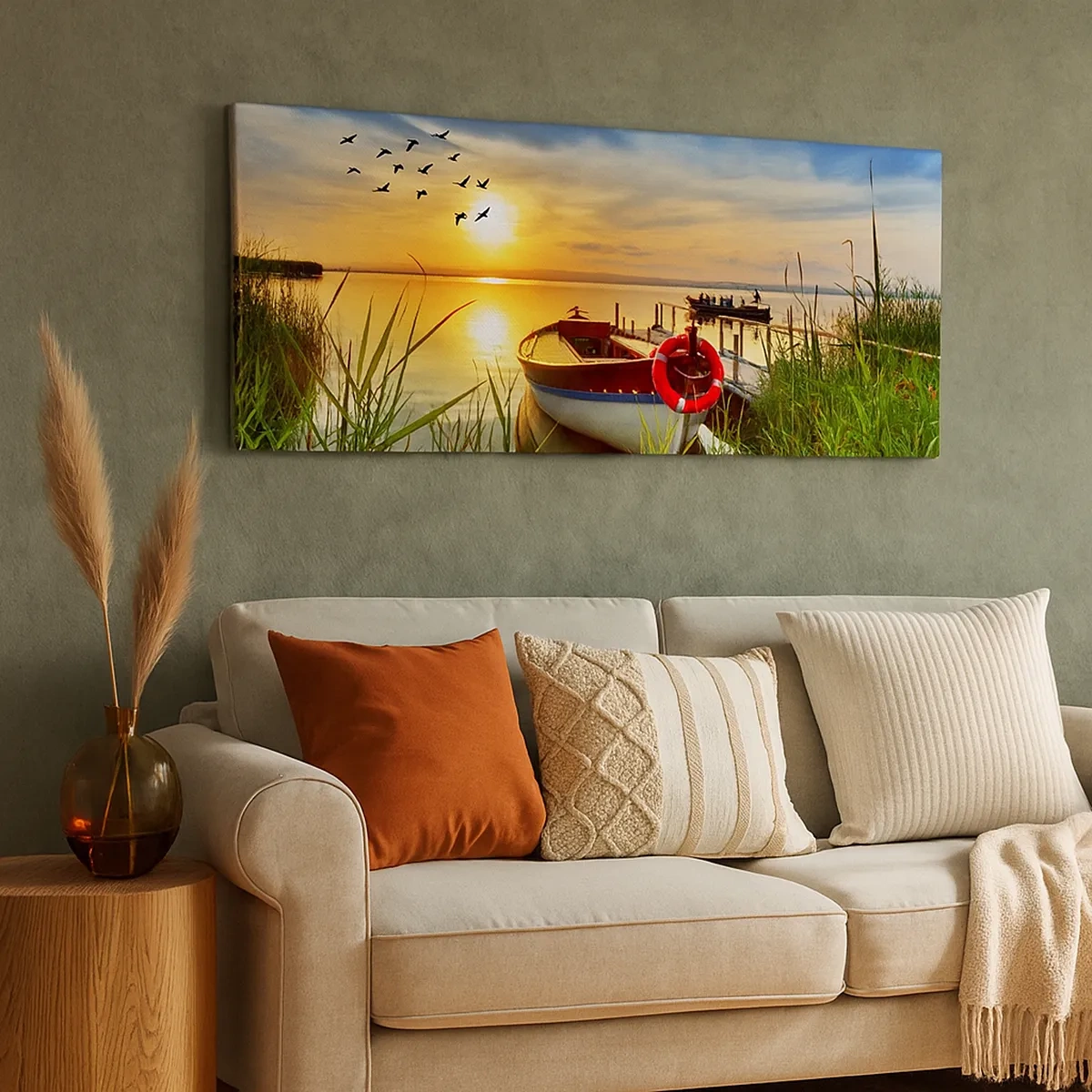 Obraz na plátně - Kormoráni už odlétají - 30x30 cm