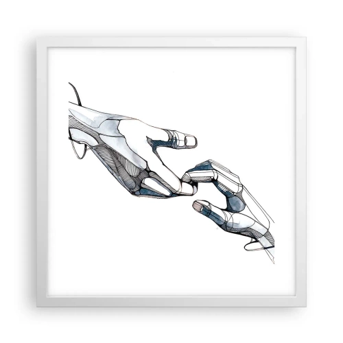 Plakát v bílém rámu - Dobré gesto - 40x40 cm