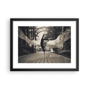 Plakát v černém rámu - Tanec ducha zahrady - 40x30 cm