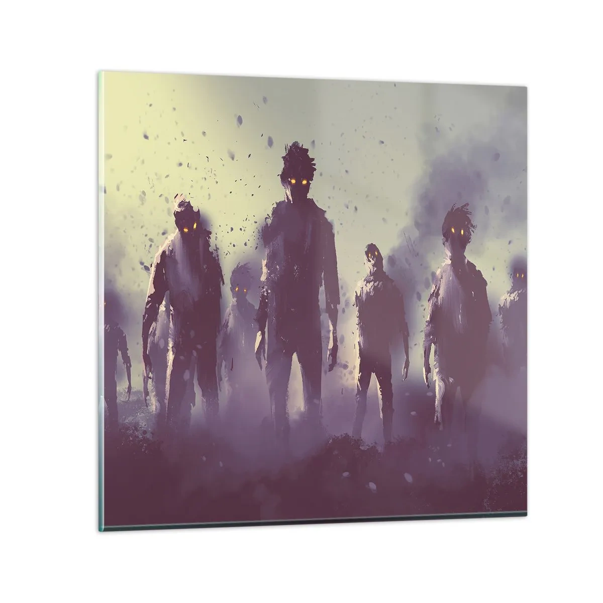 Obraz na skle - Dávej pozor! Přicházejí - 60x60 cm