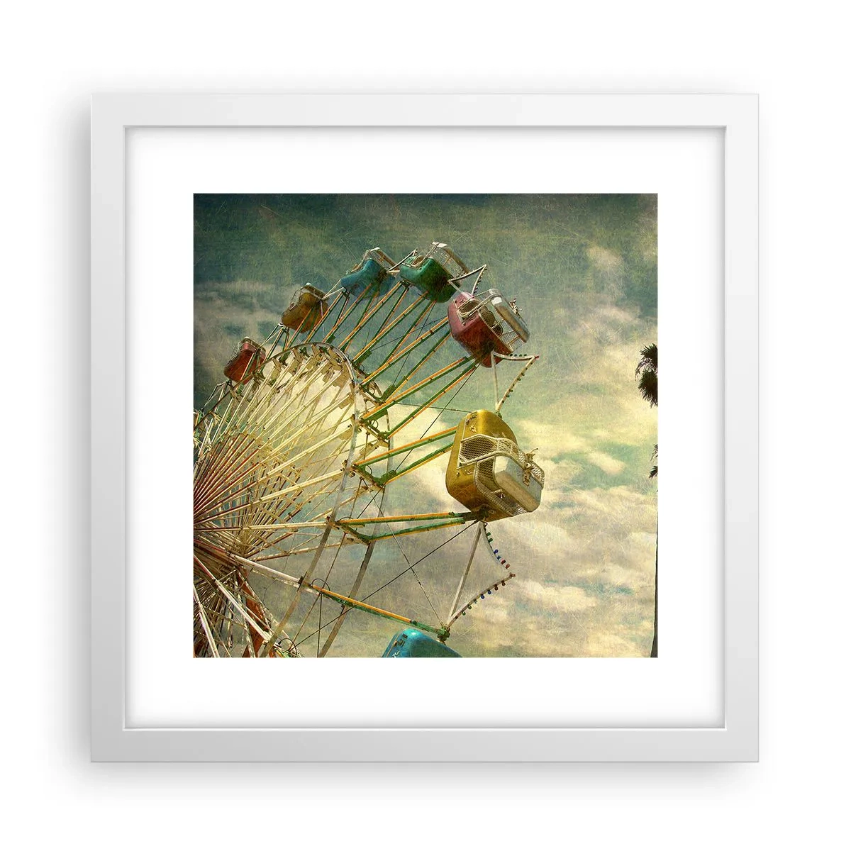 Plakát v bílém rámu - Bude, bude zábava… - 30x30 cm