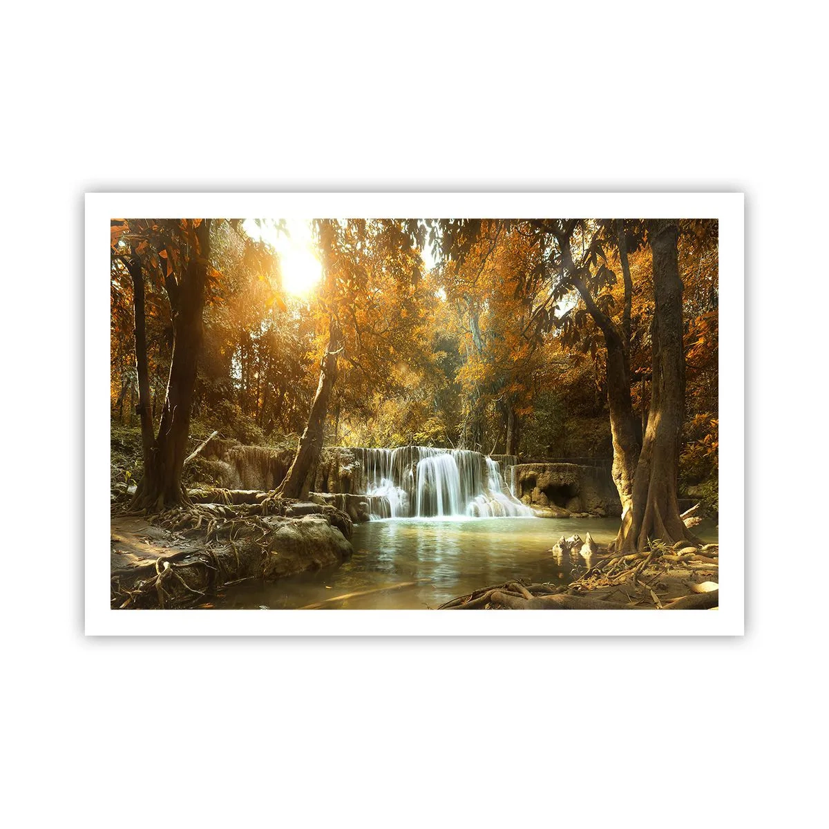 Plakát - Parkový vodopád - 91x61 cm