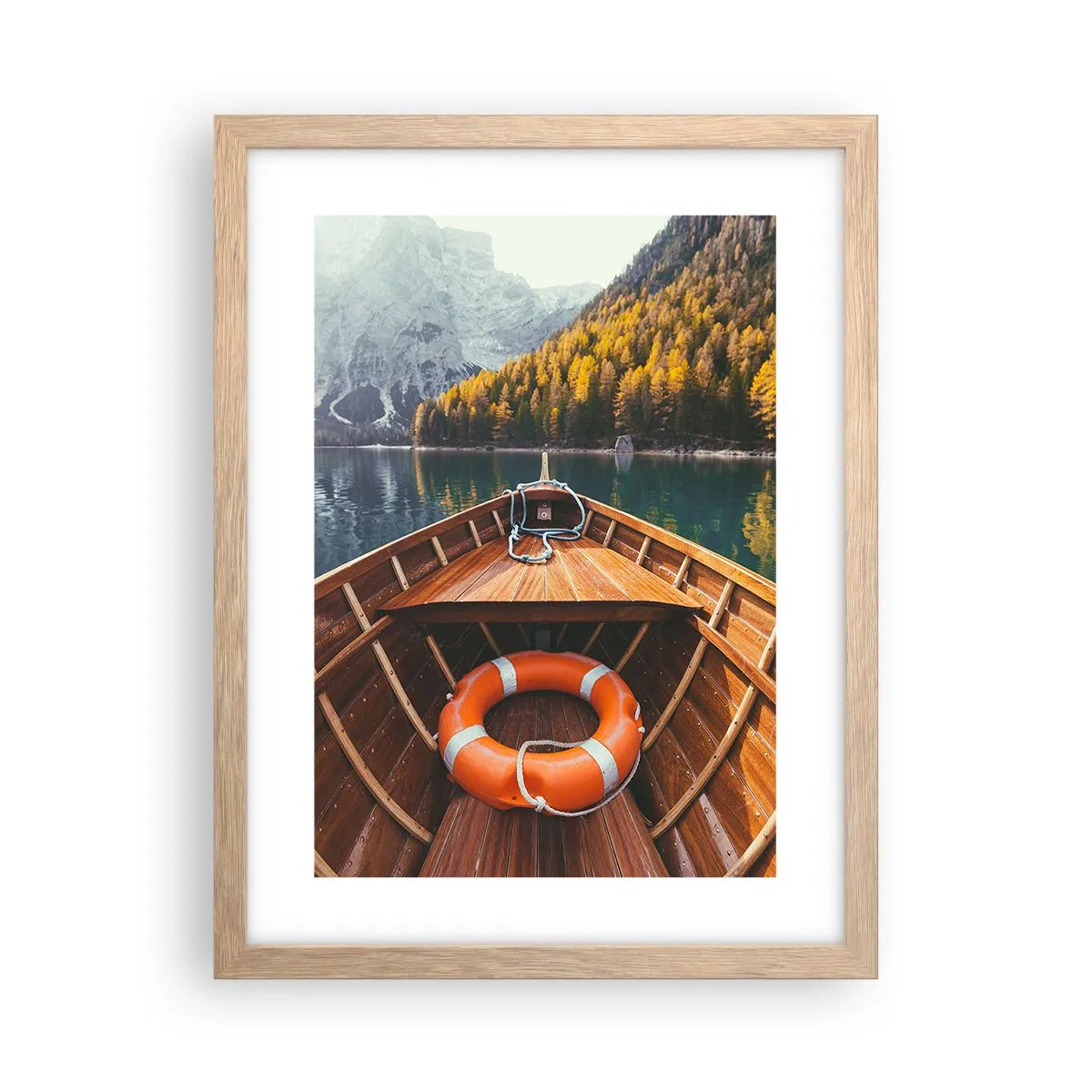 Plakát v rámu světlý dub - Horská túra - 30x40 cm