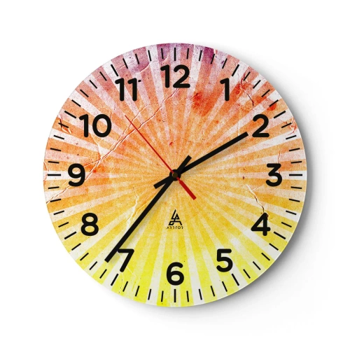 Nástěnné hodiny - Východy a západy - 30x30 cm