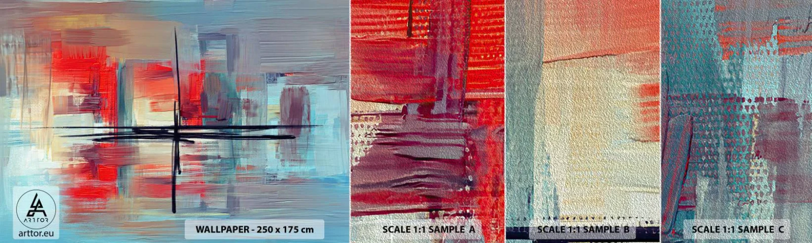 Vzor Fototapety Premium Sand - Krajina v neznámé dimenzi - Abstrakce, Kus, Moderní - 100x30 cm