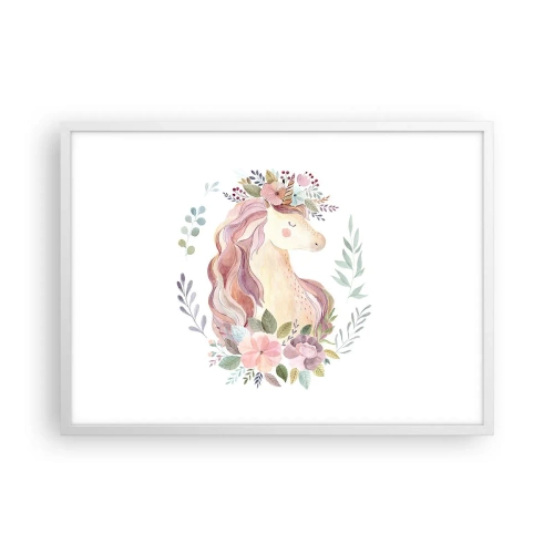 Plakát v bílém rámu - Pozvánka do říše pohádek - 70x50 cm