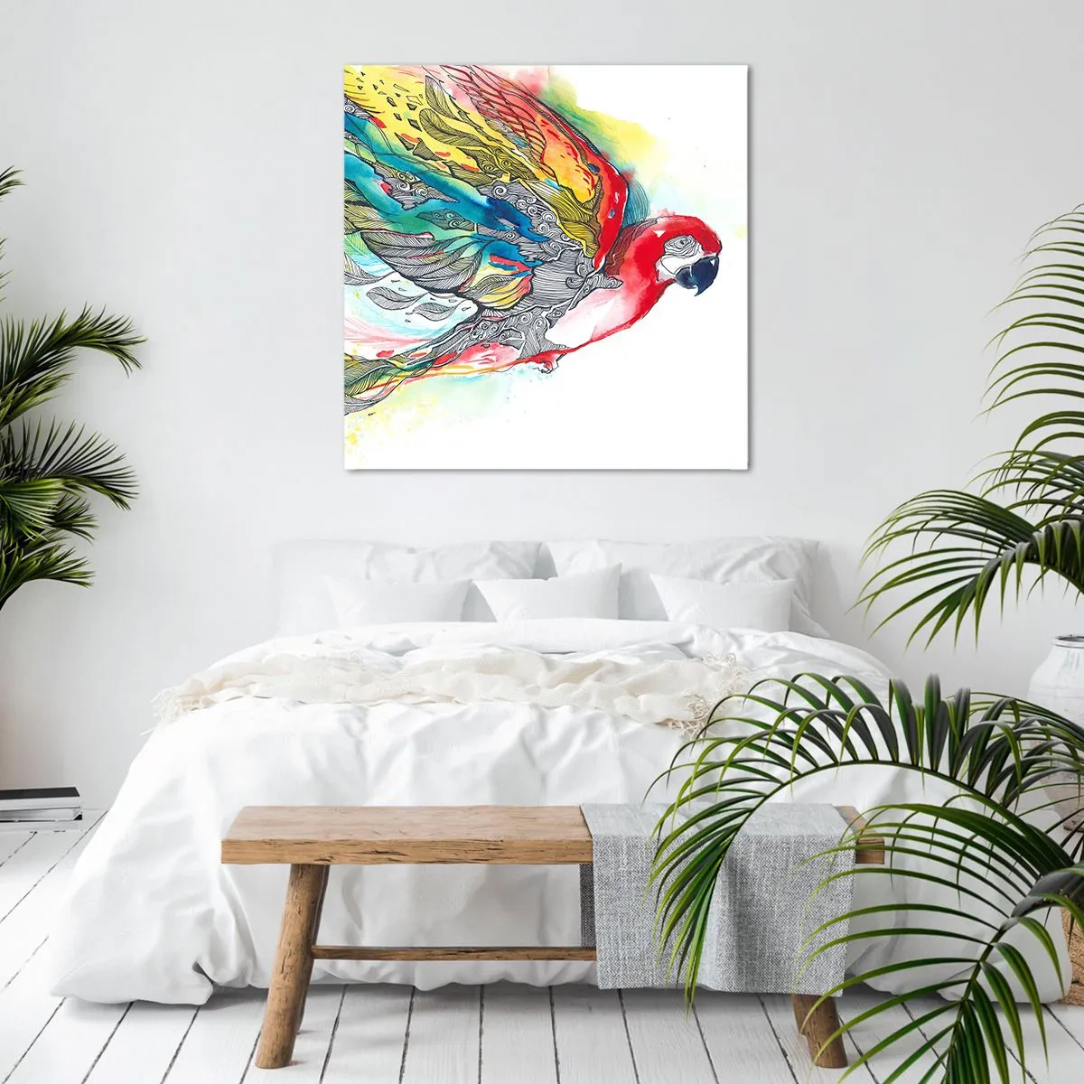Obraz na plátně - Žij barevně - 50x50 cm