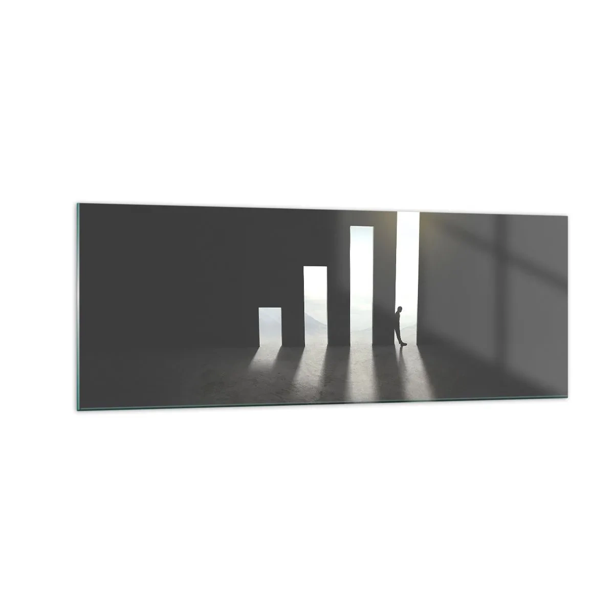 Obraz na skle - Úspěch – imprese - 140x50 cm