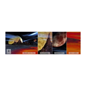 Vzor Fototapety Samolepicí Deluxe Sticker - Neznámý svět - Abstrakce, Kosmos, 3D - 100x30 cm