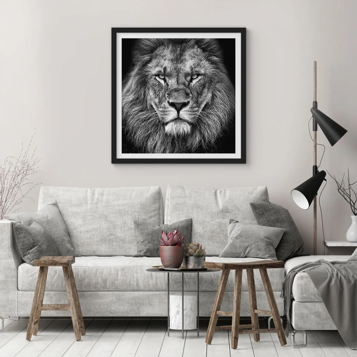 Plakát v černém rámu - V korunovačním oděvu - 40x40 cm