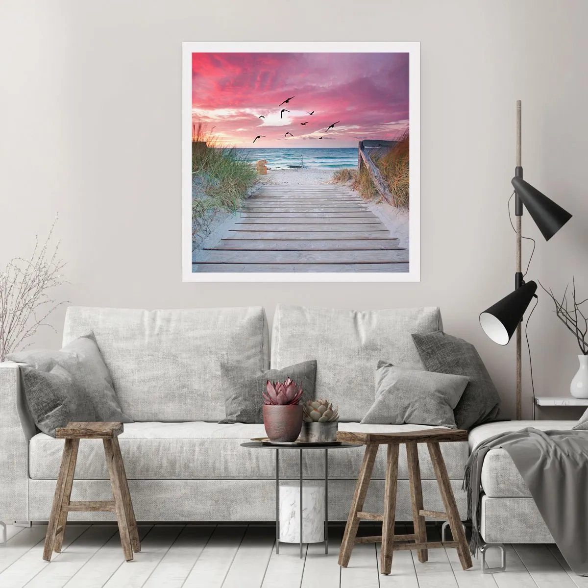 Plakát - Baltská imprese - 60x60 cm