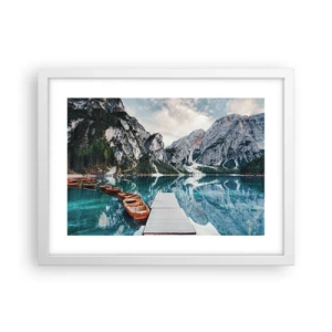 Plakát v bílém rámu - Ukážeme vám krásu - 40x30 cm