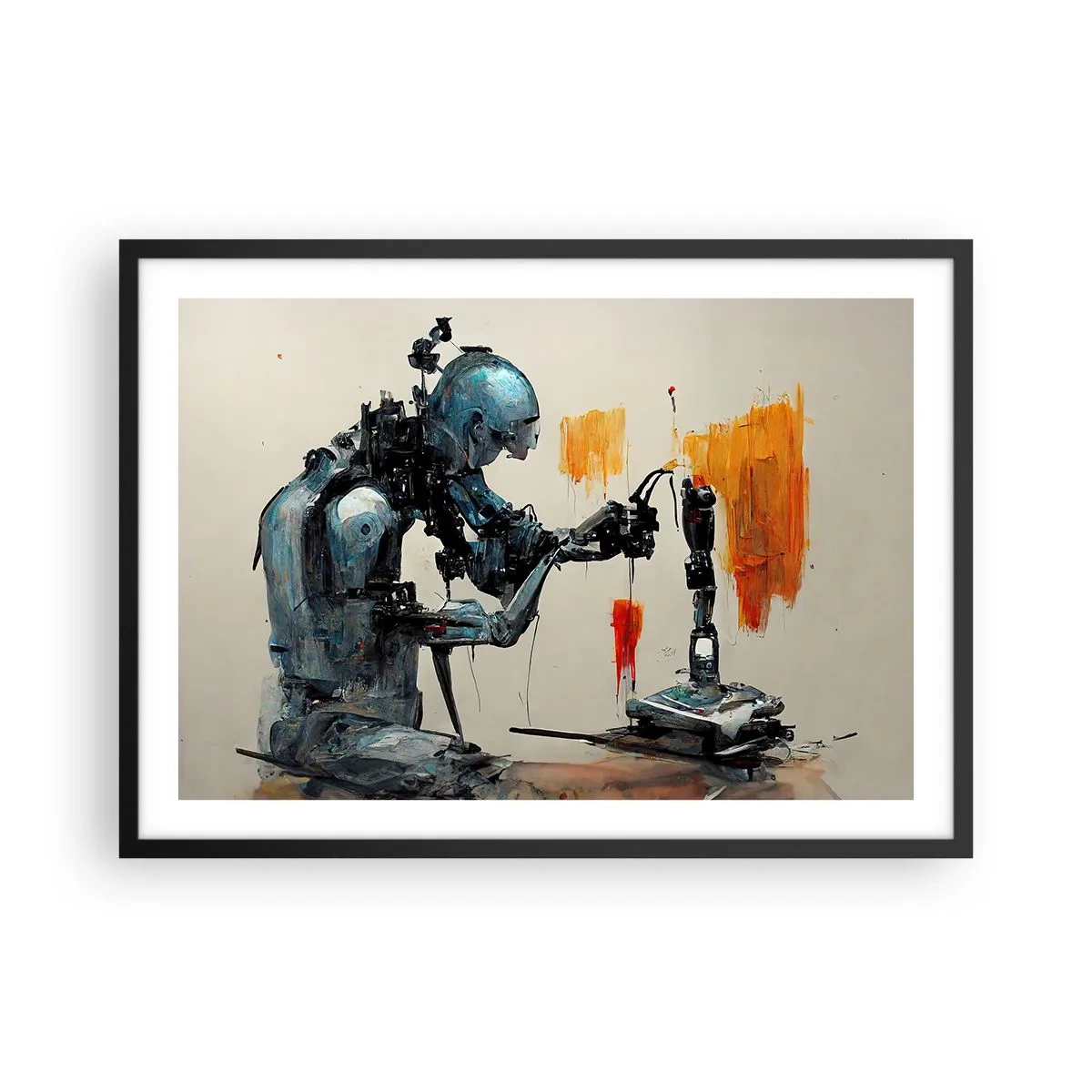 Plakát v černém rámu - Už zítra… - 70x50 cm