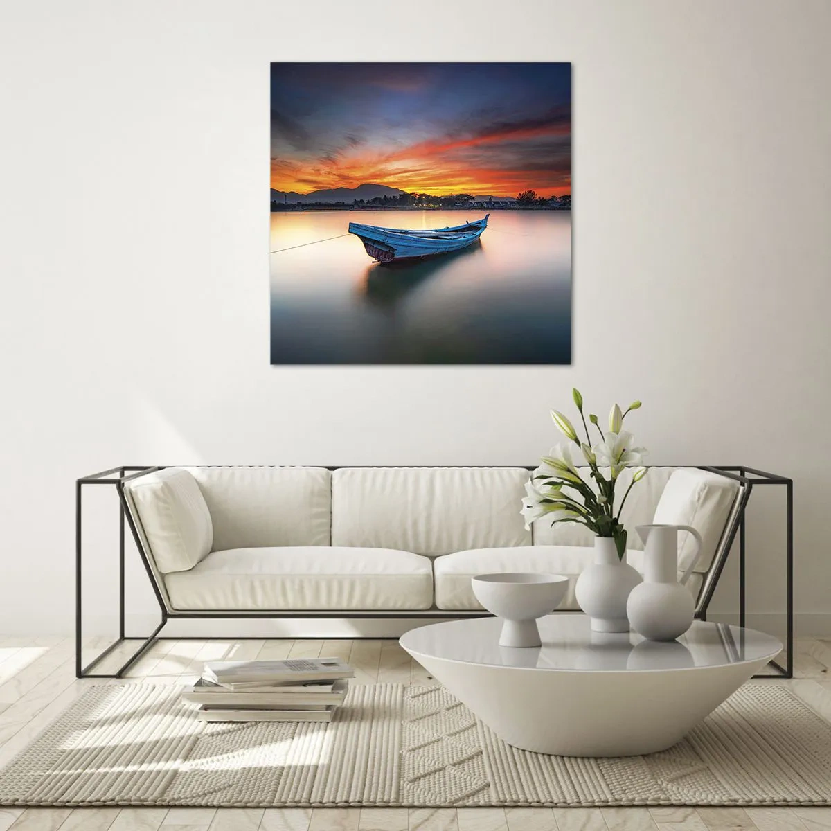 Obraz na skle - Blíží se dobrá noc - 70x70 cm