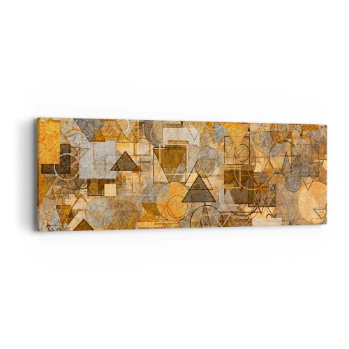 Obraz na plátně - Svět zachycený v podobě - 90x30 cm