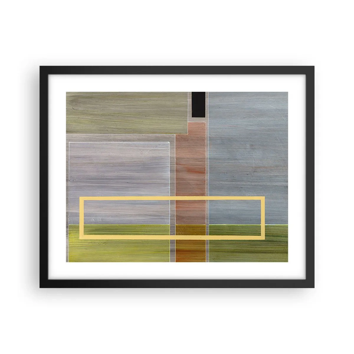 Plakát v černém rámu - Jednoduše a v klidu - 50x40 cm