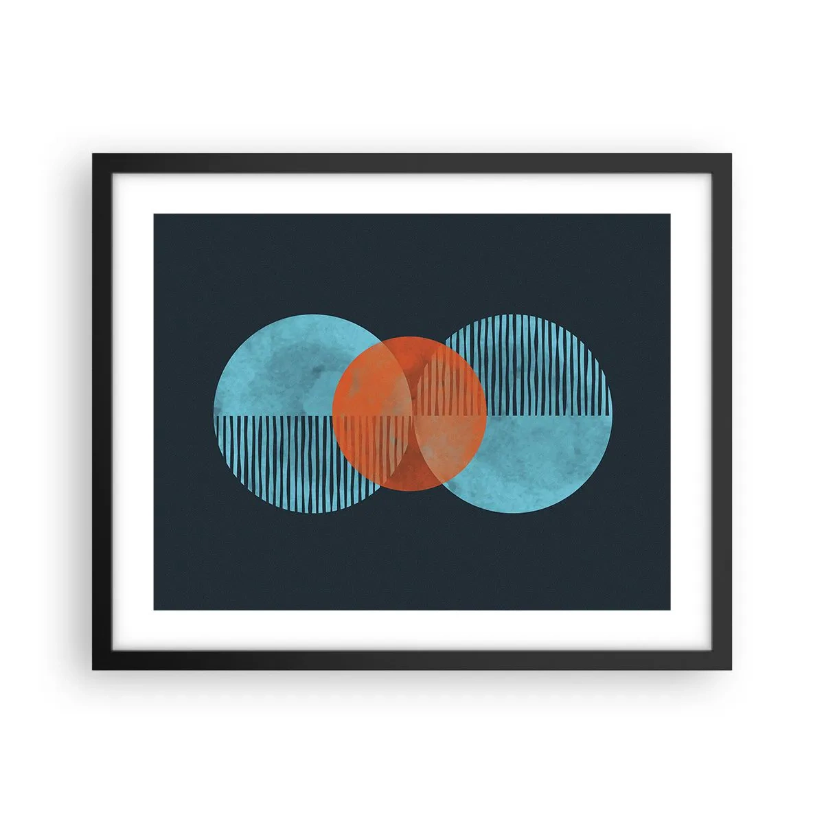 Plakát v černém rámu - Symetrická kompozice - 50x40 cm