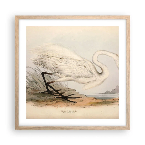 Plakát v rámu světlý dub - Paní rákosin - 50x50 cm