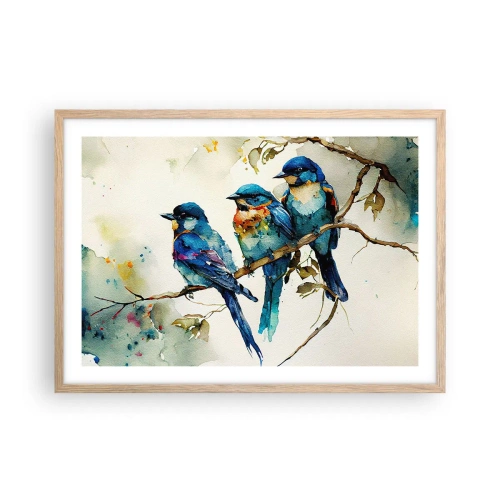 Plakát v rámu světlý dub - Urazil se? - 70x50 cm