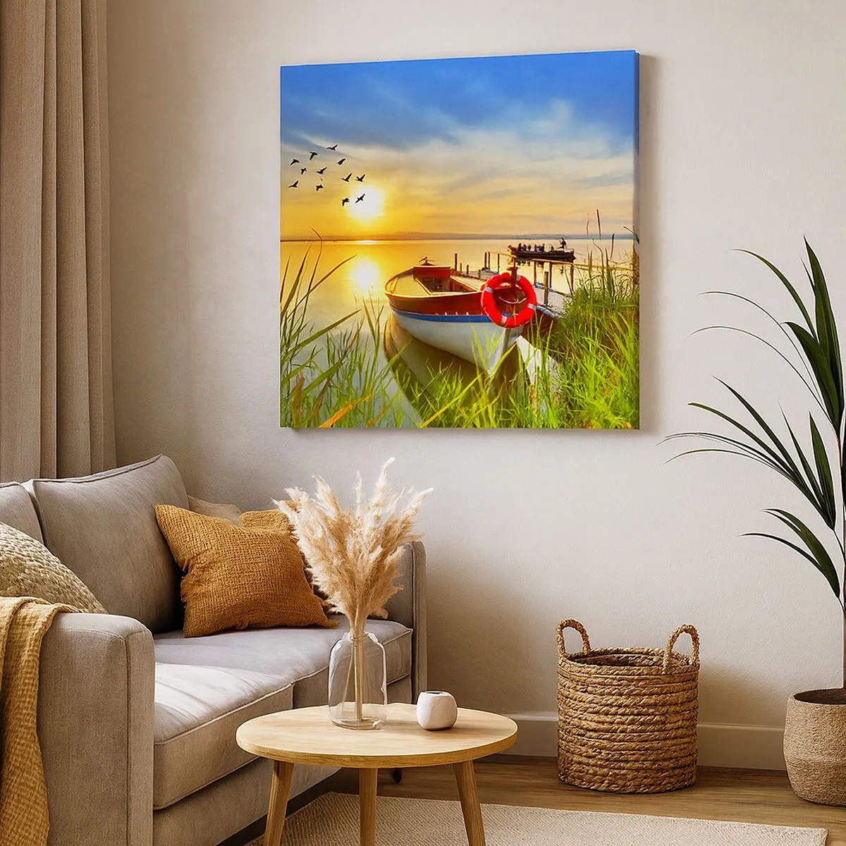 Obraz na plátně - Kormoráni už odlétají - 30x30 cm