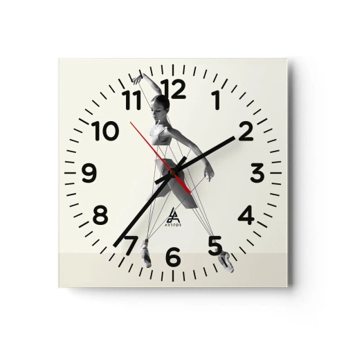 Nástěnné hodiny - V divadle světa - 30x30 cm