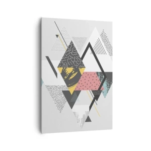 Obraz na plátně - Variace na trojúhelník a kosočtverec - 70x100 cm