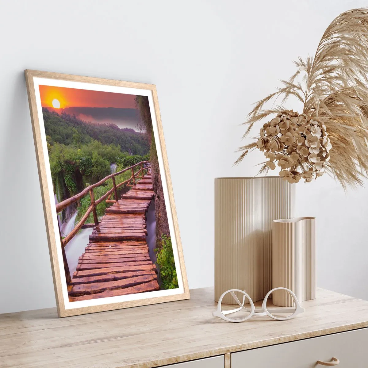 Plakát v rámu světlý dub - Neuvěřitelná krása - 50x70 cm