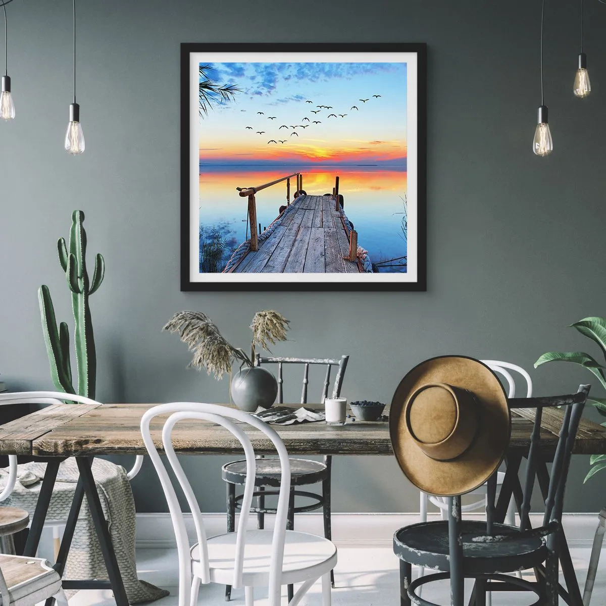 Plakát v černém rámu - Je čas vrátit se… - 30x30 cm