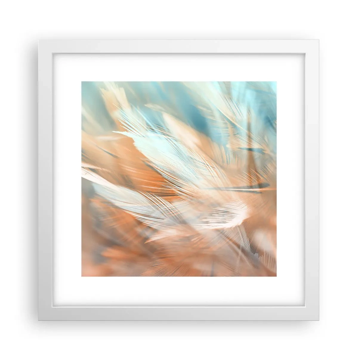 Plakát v bílém rámu - V krajině něhy - 30x30 cm