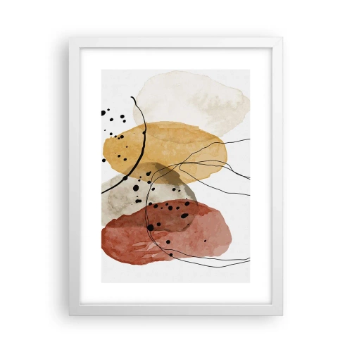 Plakát v bílém rámu - Jako lehký, průzračný vzduch - 30x40 cm