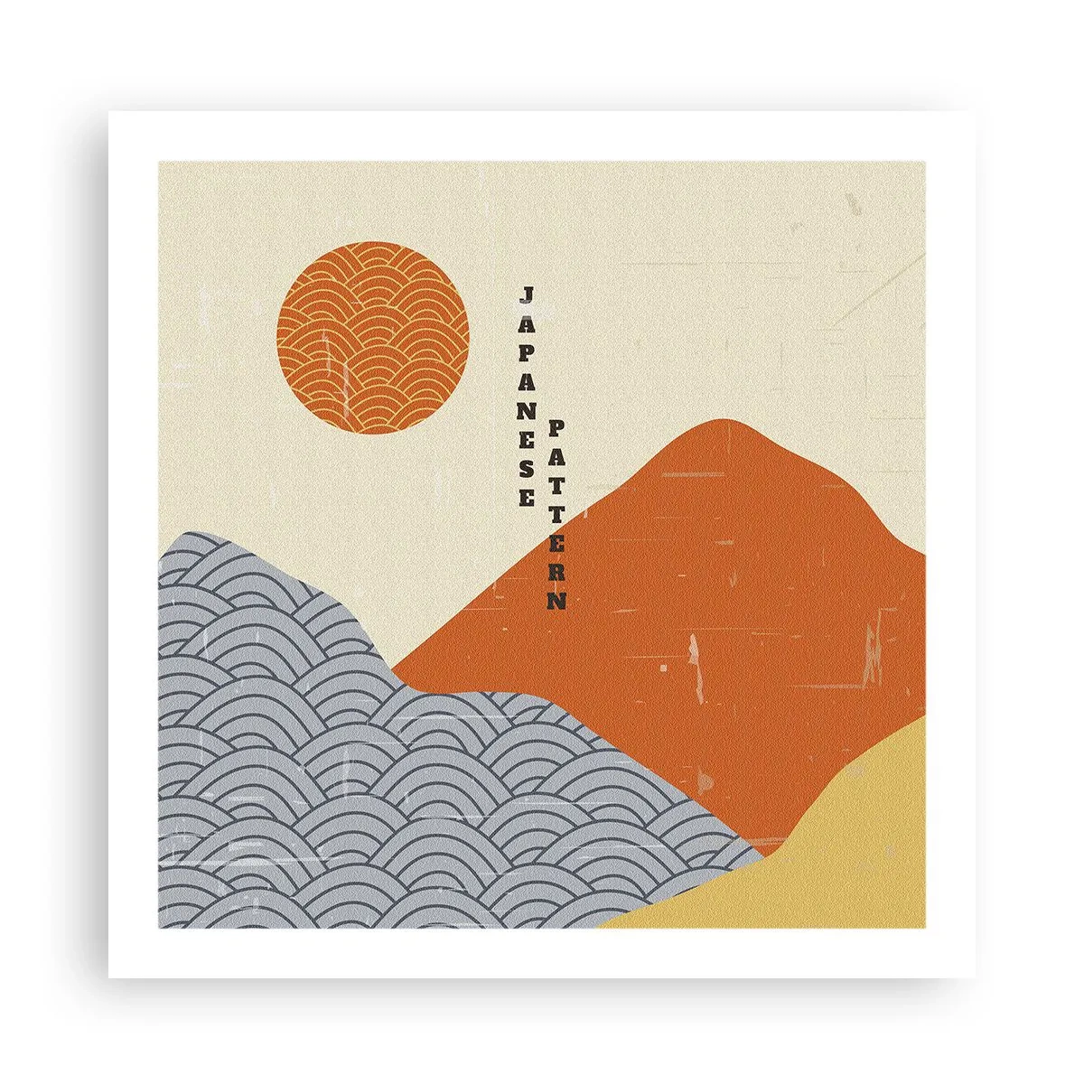 Plakát - V japonském duchu - 60x60 cm